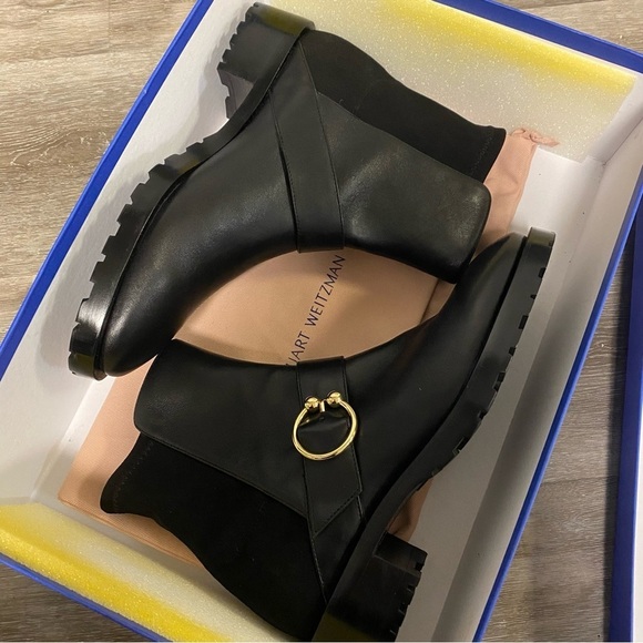 Stuart Weitzman | Luxering Suede Ankle Boots Size 8.5 NEW - Picture 12 of 15
